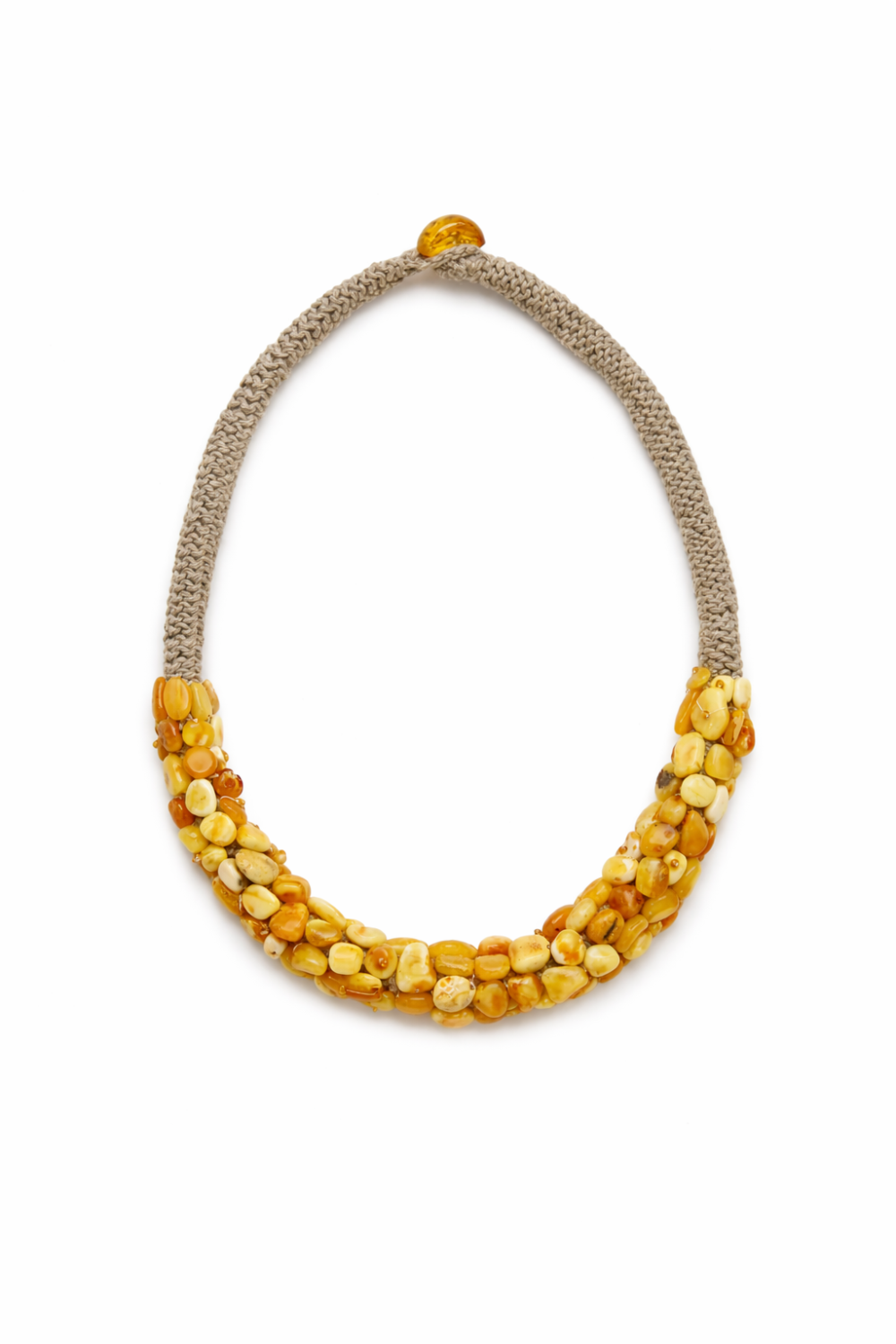 Naszyjnik z bursztynami